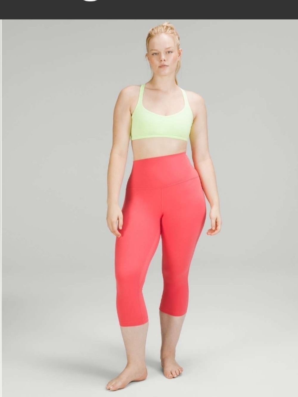 Lululemon align super high-rise crop leggings 21" inseam size 8 pale raspberry